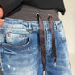 Jogg-Jeans im Used Look Woman & Pearl - denim-Schwarz