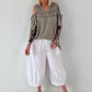 Hoodie Shirt mit Cut Out Shoulder - taupe