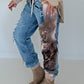 Jogg-Jeans im Used Look Tiger - denim