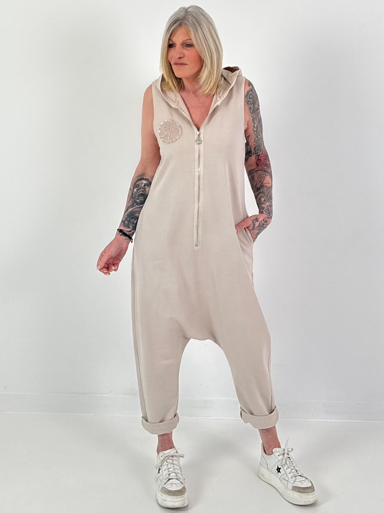 Jumpsuit Peace - beige