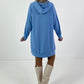 Long Hoodie/Kleid Modell "Edition M" - hellblau