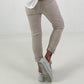 Hose mit Nieten und Paillettendetails - beige