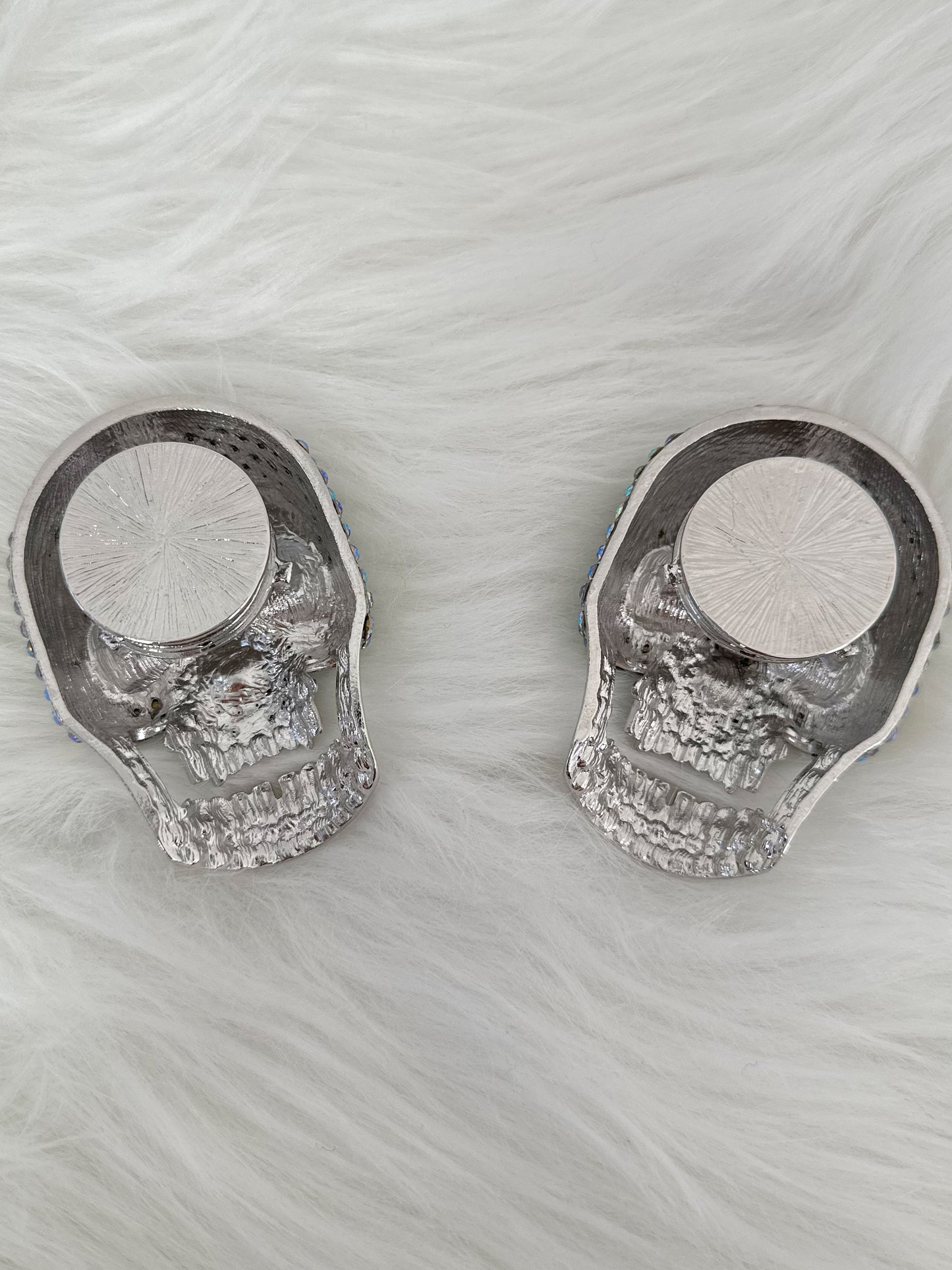 Magnetische broche "Schedel" - zilver