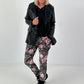Blazer in Leder-Optik - schwarz