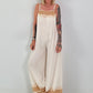 Jumpsuit mit schmalen Trägern - creme