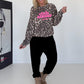 Sweater Club Amour - leo-mehrfarbig