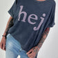 T-Shirt Hej - blau