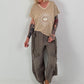 Fine Knit Lurex Sun Top - sand