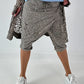 Stylische Hose mit Überwurf im Knit-Look - taupe