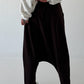 Haremhose mit Knopfdetails - mokka