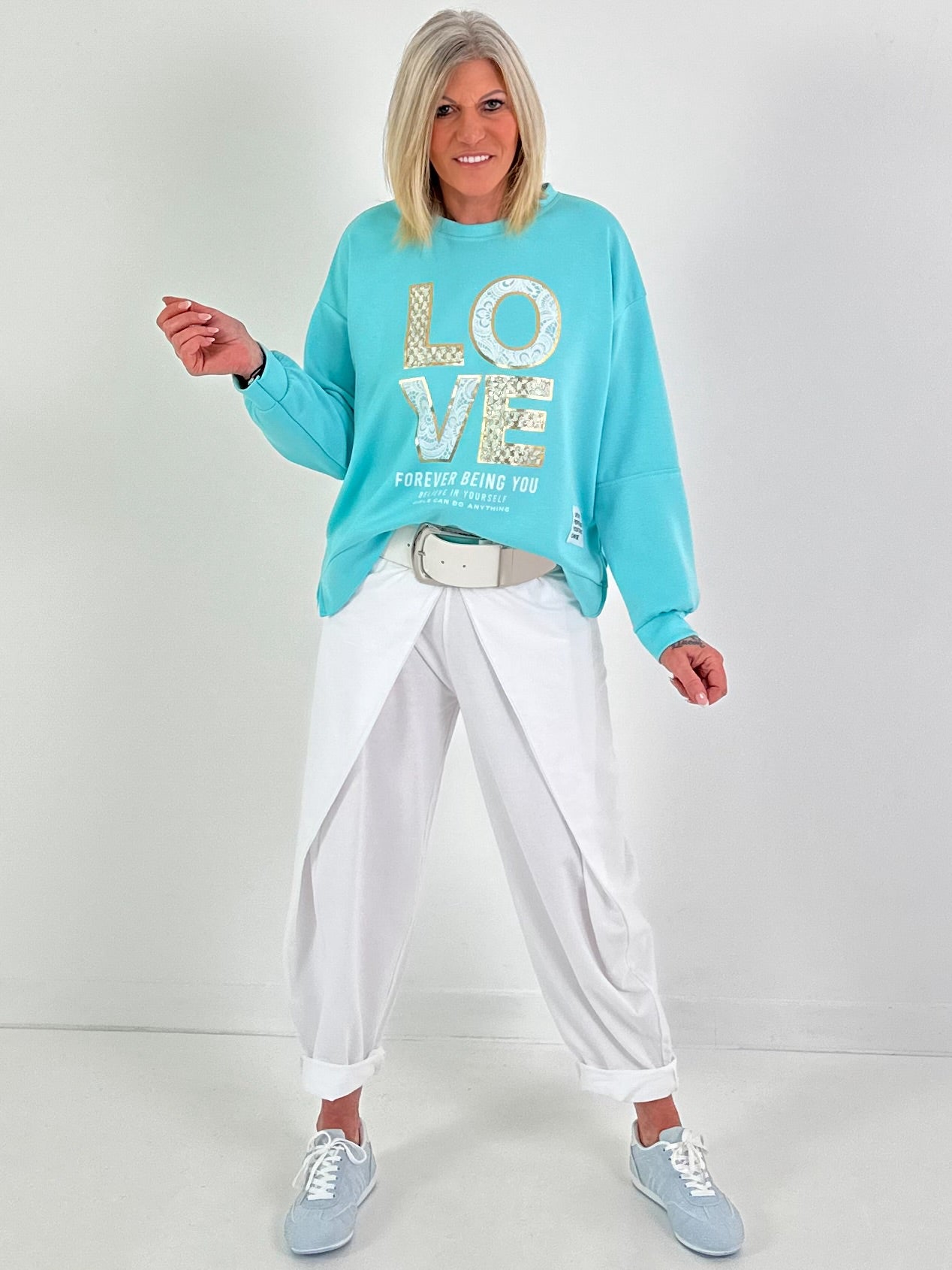 Sweater Forever - turquoise