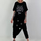 Stylische Hose im Knit-Look - schwarz ( lieferbar ab ca. 30.05.26)