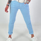 Basic Jogpants mit Bindeband - hellblau