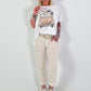 T-Shirt Car - white-beige