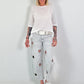 T-shirt with half sleeves - white
