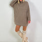 Longpullover/Kleid Modell "Embrace" - taupe