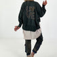 Jacke mit Rückenprint - anthrazit