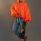Jacke mit Puffärmelchen - neonorange