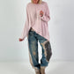 Oversized Shirt stone washed - rosa