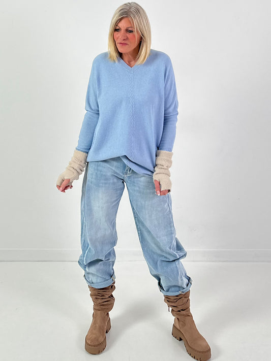 Trui model "Classy Knit" - blauw