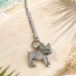 Kette Französische Bulldogge - silber