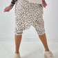 Stylische Hose mit Überwurf im Knit-Look - beige