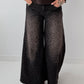 Jeans mit All Over Leo-Print und weitem Bein - leo-mehrfarbig