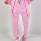 Trousers with wide pleats - pink