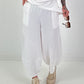 Lightweight Balloon Trousers - white
