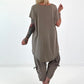 Oversized T-shirt - taupe