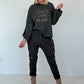Hoodie Don´t Overthink - anthrazit
