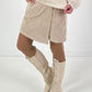 Skirt shorts model "Skorty" - beige