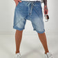 Short denim baggy shorts