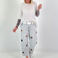 T-shirt with half sleeves - white