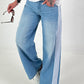 Jeans mit Streifen - denim