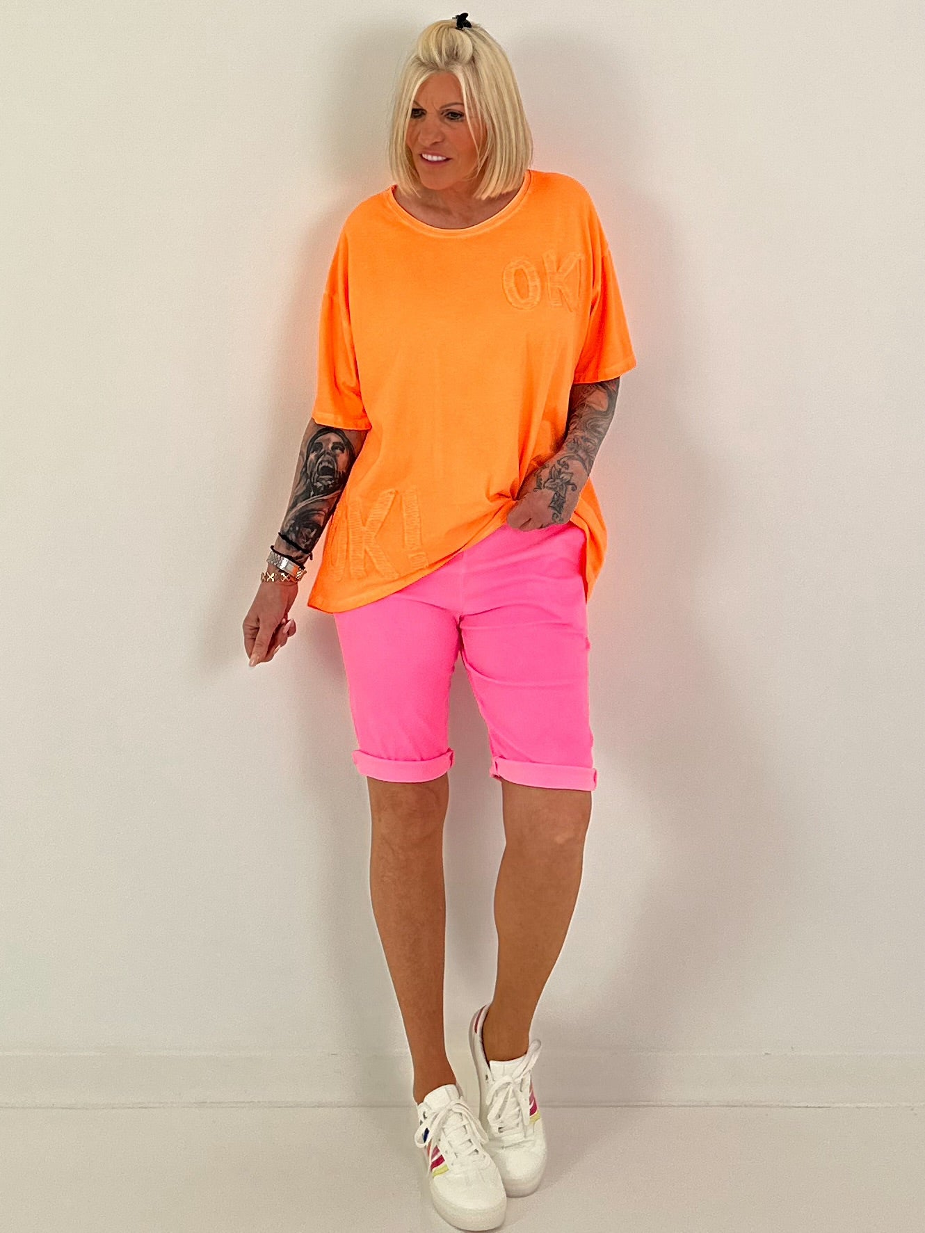 T-Shirt OK! - neon orange