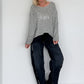 Pullover Blessed - grau