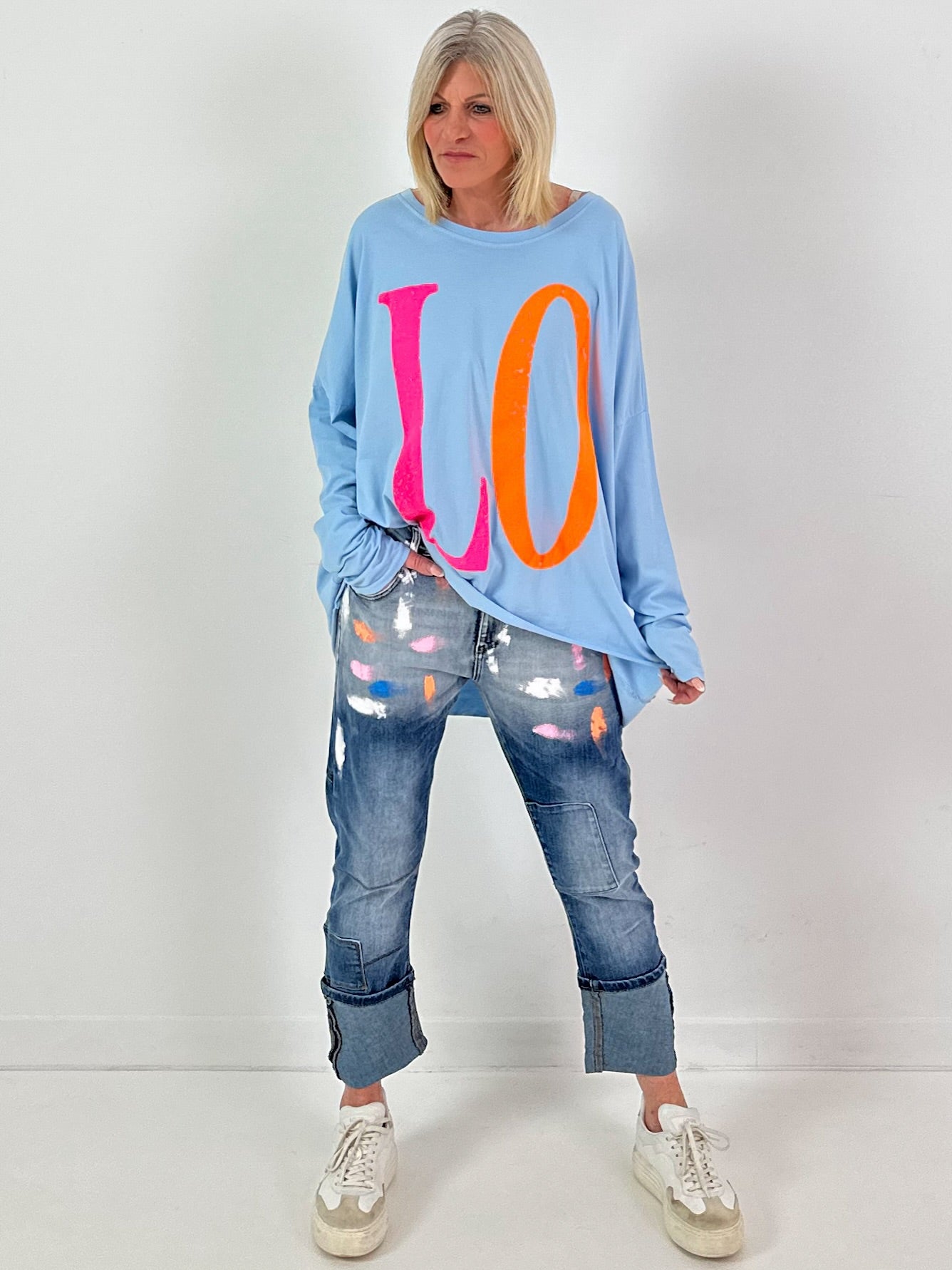 Jeans model "Pastel Brush" - denim