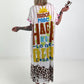 Kleid mit print-Mix - weiss-rosa-mehrfarbig
