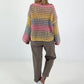 Grobstrickpullover mit Farbverlauf  - mehrfarbig