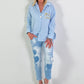Blouse model "Signature Charm" - light blue