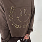 Sweater Good vibes only - mokka