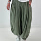 Light harem pants - olive