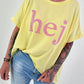 T-Shirt Hej - yellow