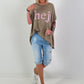 T-shirt Hej - chocolate