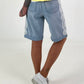 Denim Shorts with Lace Details