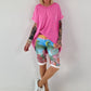 Oversized T-shirt - roze