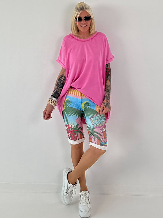 Oversized T-shirt - roze