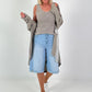 Oversized Leinen-Military Blazer - taupe
