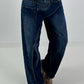 Wide Leg Layer Jeans - denim